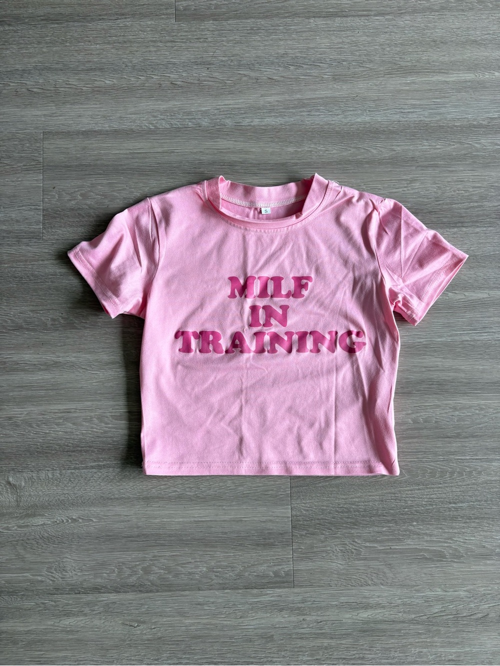 Graphic Pink Baby Tee 🩷